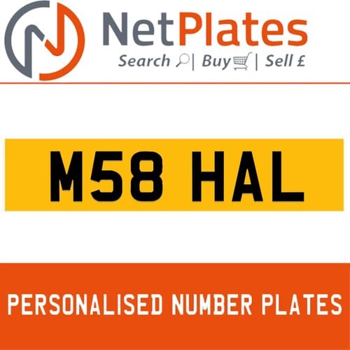 1900 M58 HAL Private Number Plate from NetPlates Ltd For Sale
