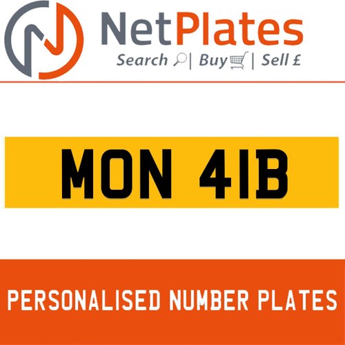 1900 MON 41B Private Number Plate from NetPlates Ltd In vendita