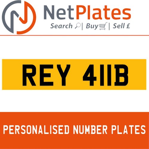 1900 REY 411B Private Number Plate from NetPlates Ltd In vendita