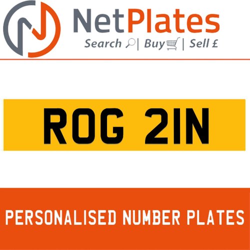 1900 ROG 21N Private Number Plate from NetPlates Ltd In vendita