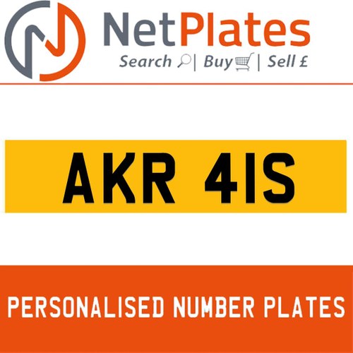 1900 AKR 41S Private Number Plate from NetPlates Ltd For Sale