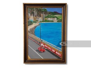 Ferrari Monte Carlo Painting by GH For Sale by Auction