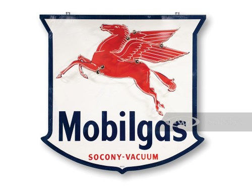 Mobilgas Socony-Vacuum Single-Sided Neon Sign In vendita all'asta