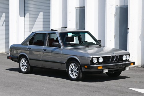 1987 BMW 528e Coupe 5 speed + cold AC Silver $11.9k For Sale