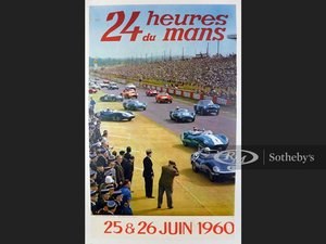 1960 Le Mans Original Race Poster In vendita all'asta