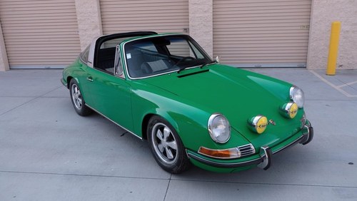 1970 Porsche 911 E Targa Go Clean Green 23k miles $228k usd For Sale