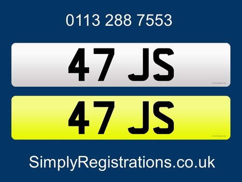 47 JS - Private number plate SOLD