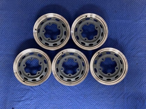 1954-1956 Reproduction 550 Spyder Steel Riveted Alloy Rims For Sale