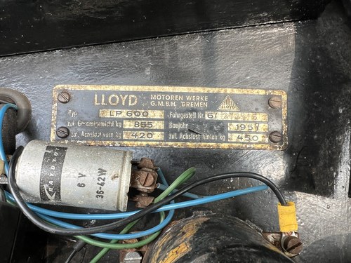 1957 Lloyd 600 à vendre (picture 64 of 127)