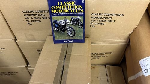 Picture of 50 Boxes of the Book 'Classic Competition Motorcycles' - For Sale by Auction