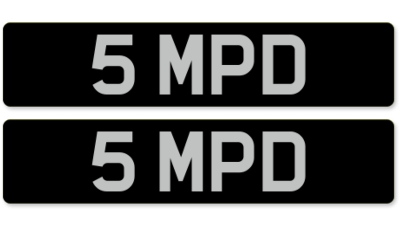 Private Registration - 5 MPD In vendita (immagine 1 di 2)