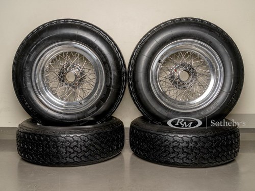 Four Borrani Wheels with Michelin XWX Tyres For Sale by Auction