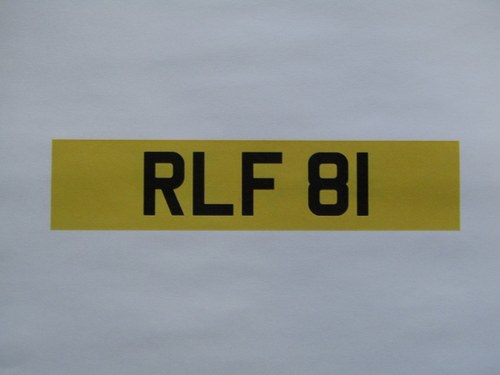 1900 Registration Number RLF 81 at ACA 27th and 28th February For Sale by Auction