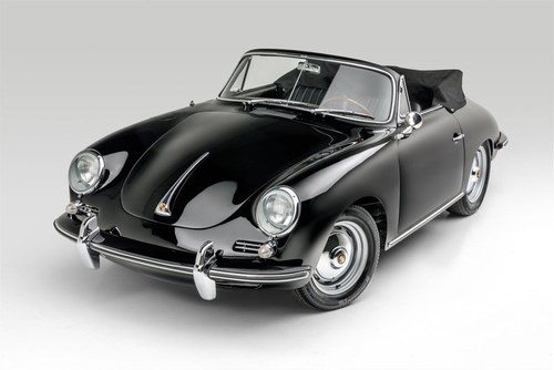 1963 Porsche 356B Cabriolet Convertible All Black Rare $123. In vendita