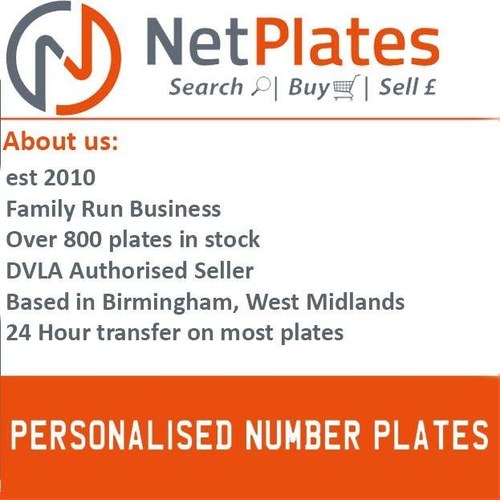 NIW 3660 PERSONALISED PRIVATE CHERISHED DVLA NUMBER PLATE FO For Sale