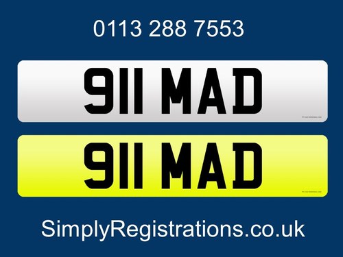 911 MAD - Private number plate SOLD