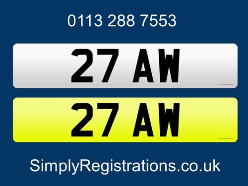 2021 27 AW - Private number plate VENDUTO