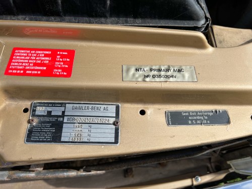 1985 Mercedes-Benz R107 380SL zum Verkauf (Bild 152 von 200)