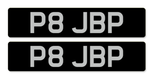Private Registration - P8 JBP In vendita (immagine 1 di 2)