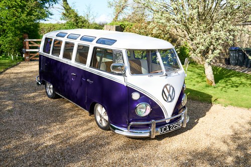 1966 Volkswagen T2 Samba 21 Window Deluxe In vendita (immagine 39 di 236)