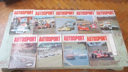 9 X AUTOSPORT MAGAZINES 1971 TO 1974