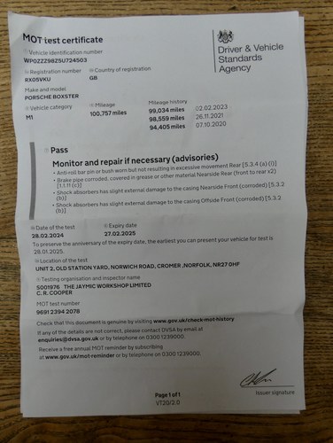 2005 Porsche 987 Boxster 3.2S In vendita (immagine 74 di 76)