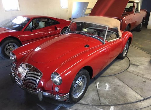 1959 MGA Convertible Roadster LHD Restored Red $34.9k For Sale