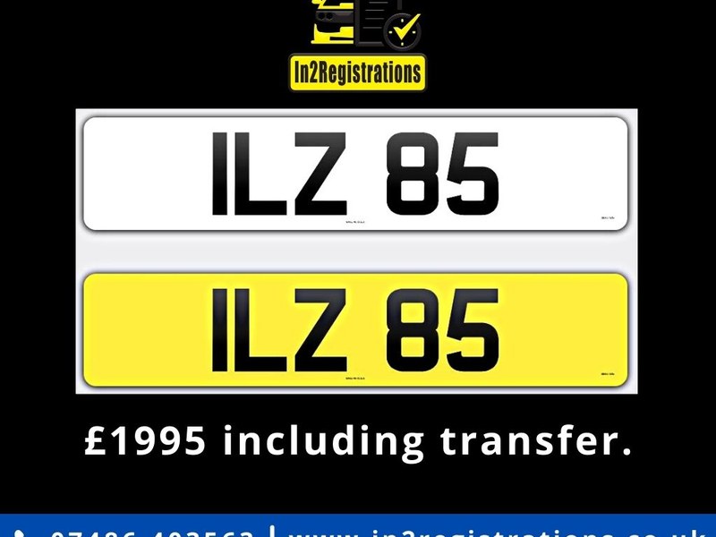 ILZ 85 Dateless 3x2 Number Plate.