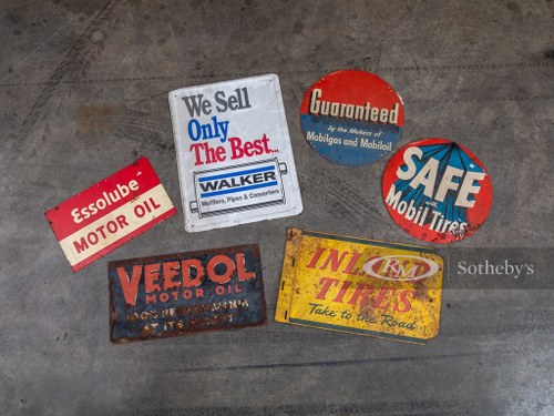 Automotive-Themed Vintage Signs For Sale by Auction