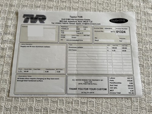 2005 TVR Tuscan S Te koop (foto 224 van 238)