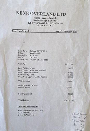 2008 Land Rover Defender 90 XS In vendita (immagine 126 di 135)