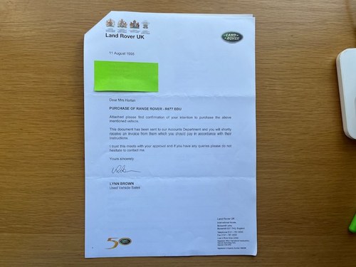 1997 Land Rover Range Rover P38 4.6L HSE owned by Stanley Kubrick family In vendita (immagine 157 di 167)