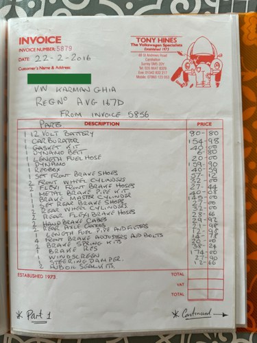 1966 Volkswagen Karmann Ghia Convertible For Sale (picture 167 of 171)