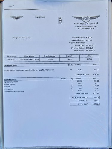 1973 Jaguar E-Type Series III V12 Roadster For Sale (picture 284 of 291)