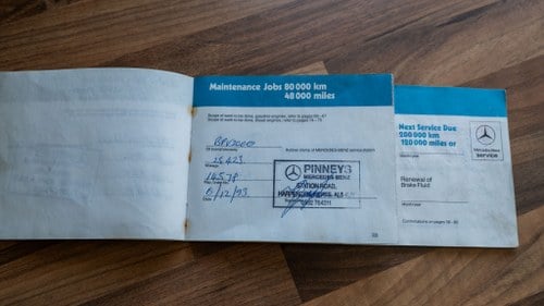 1986 Mercedes-Benz 300SL R107 till salu (bild 195 av 396)