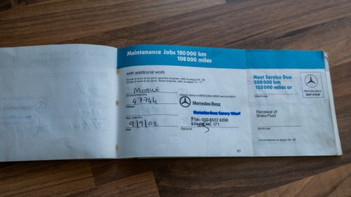 1986 Mercedes-Benz 300SL R107 till salu (bild 204 av 396)