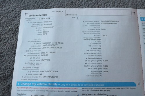 2010 Land Rover Wallis Defender 110 XS TD D/C In vendita (immagine 101 di 109)