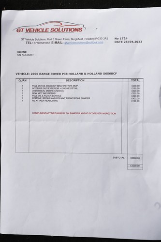 2000 Land Rover Range Rover Holland & Holland 4.6 In vendita (immagine 201 di 219)