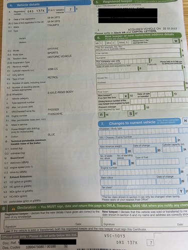 1972 Triumph Spitfire MkIV In vendita (immagine 147 di 159)