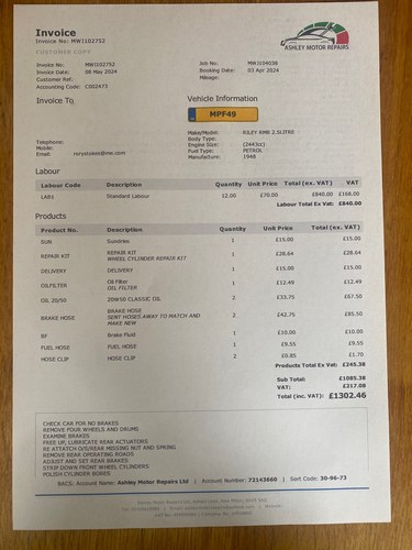 1948 Riley RMB 2.5 Litre Saloon à venda (imagem 89 de 123)