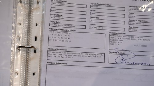 1983 Ford Capri 2.8 Injection In vendita (immagine 202 di 207)