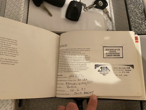 1997 Bentley Turbo R LWB In vendita (immagine 96 di 114)