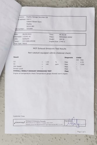 1985 Mercedes-Benz 280 SL En venta (imagen 206 de 209)