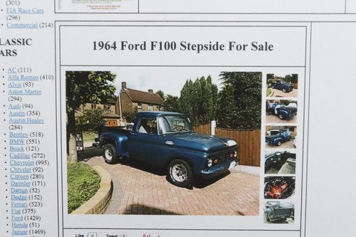1964 Ford F100 Stepside 6.3L V8 In vendita (immagine 165 di 196)