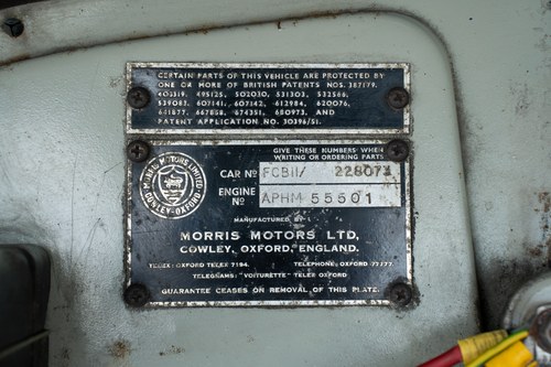 1954 Morris Minor 1000 Convertible In vendita (immagine 101 di 132)