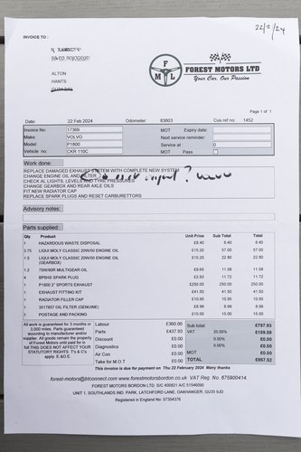 1965 Volvo P1800 For Sale (picture 157 of 176)