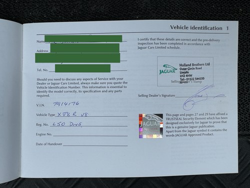 2003 Jaguar XJR X350 For Sale (picture 204 of 208)