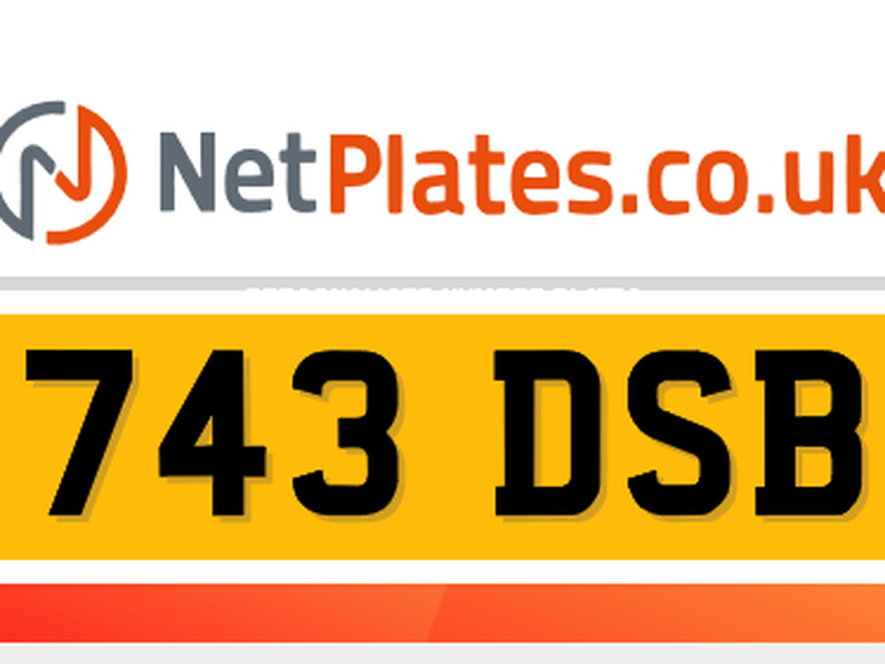 743 DSB Private Number Plate On DVLA Retention Ready