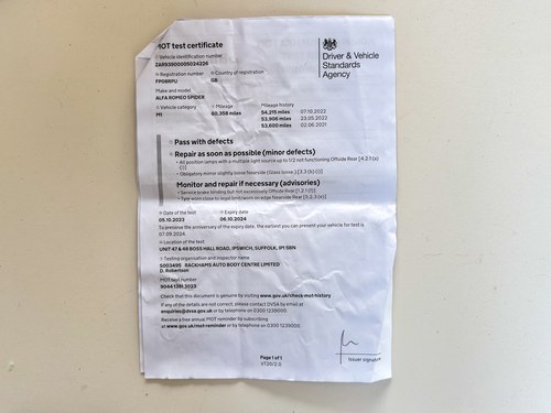 2008 Alfa Romeo 939 Spider 2.2JTS Limited Edition till salu (bild 147 av 154)