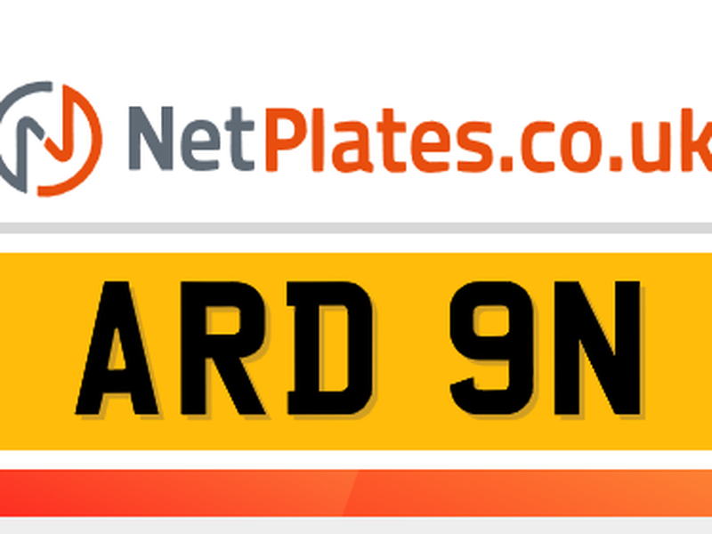 ARD 9N Private Number Plate On DVLA Retention Ready